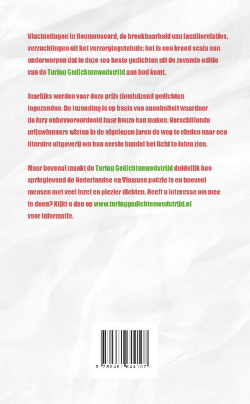 Achterkant van Een toon die in de stilte zoemt