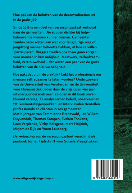 Achterkant van De verhuizing van de verzorgingsstaat