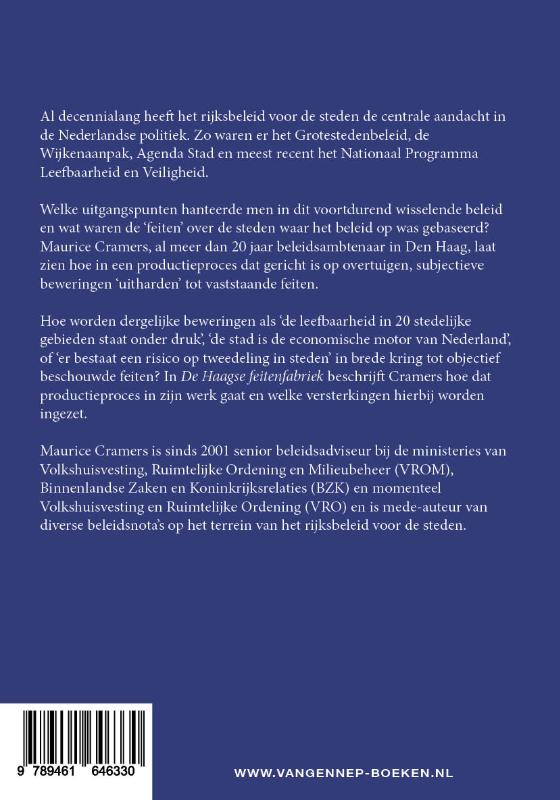 Achterkant van De Haagse feitenfabriek