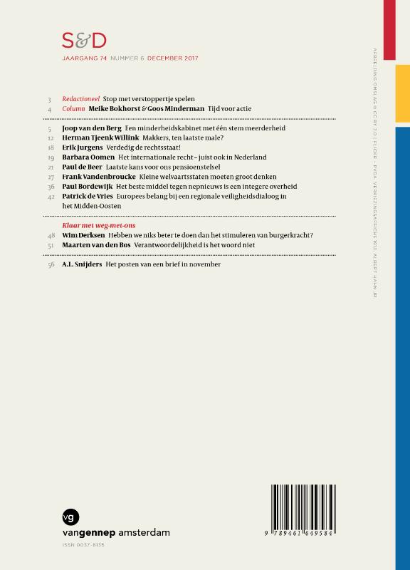 Achterkant van Sociaal en democratie / 2017-6