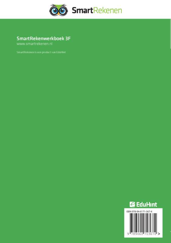 Achterkant van SmartRekenwerkboek 3F