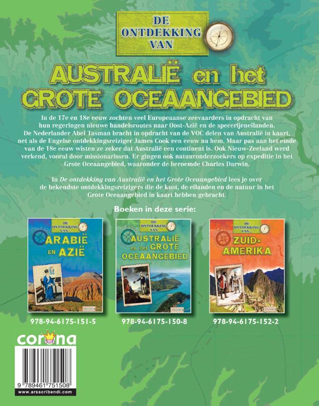 Achterkant van Australie en het grote Oceaangebied