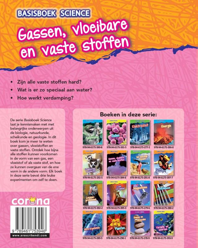 Achterkant van Gassen, vloeibare en vaste stoffen
