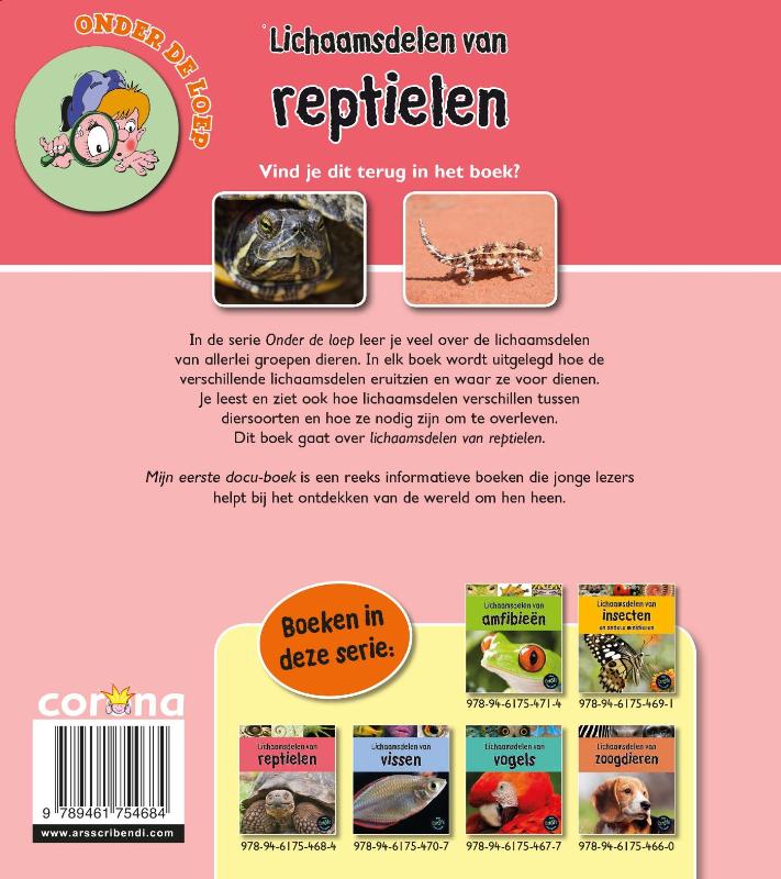 Achterkant van Lichaamsdelen van reptielen