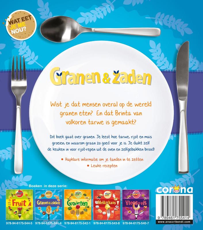 Achterkant van Granen en zaden