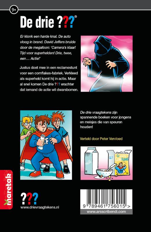Achterkant van Een zaak voor superhelden