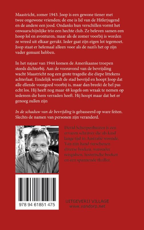 Achterkant van In de schaduw van de bevrijding