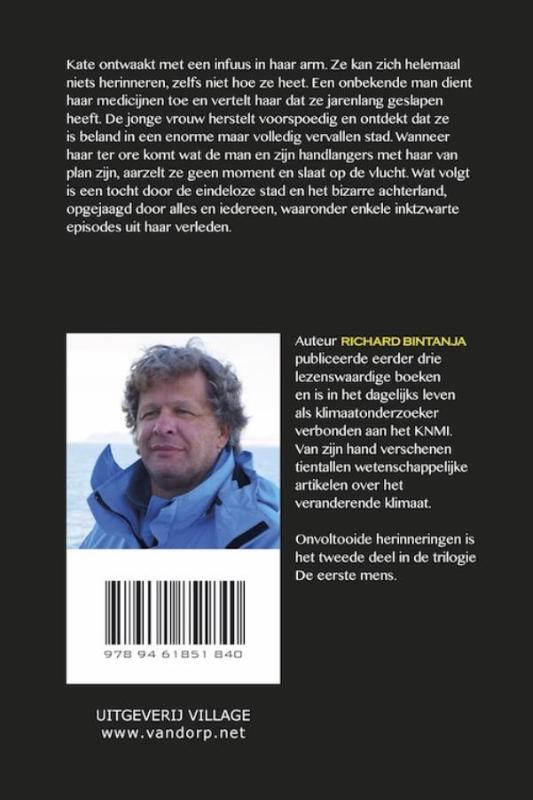 Achterkant van Onvoltooide herinneringen