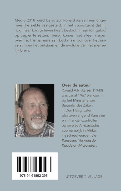 Achterkant van Voordat ik gedenk te sterven