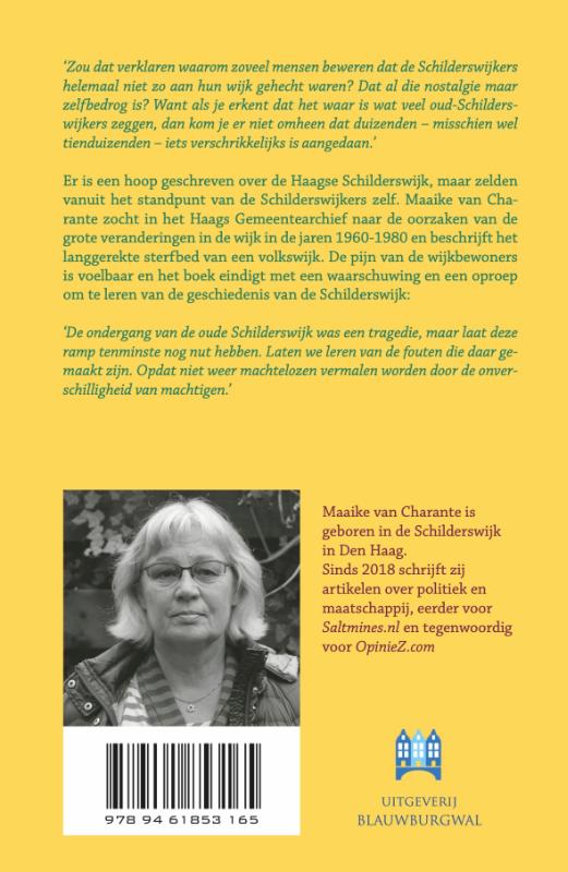Achterkant van Het verdriet van de Schilderswijk