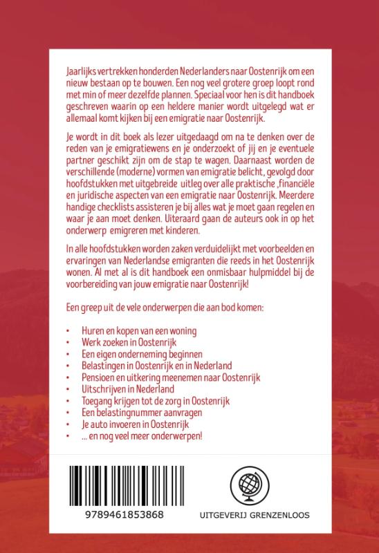 Achterkant van Succesvol emigreren naar Oostenrijk
