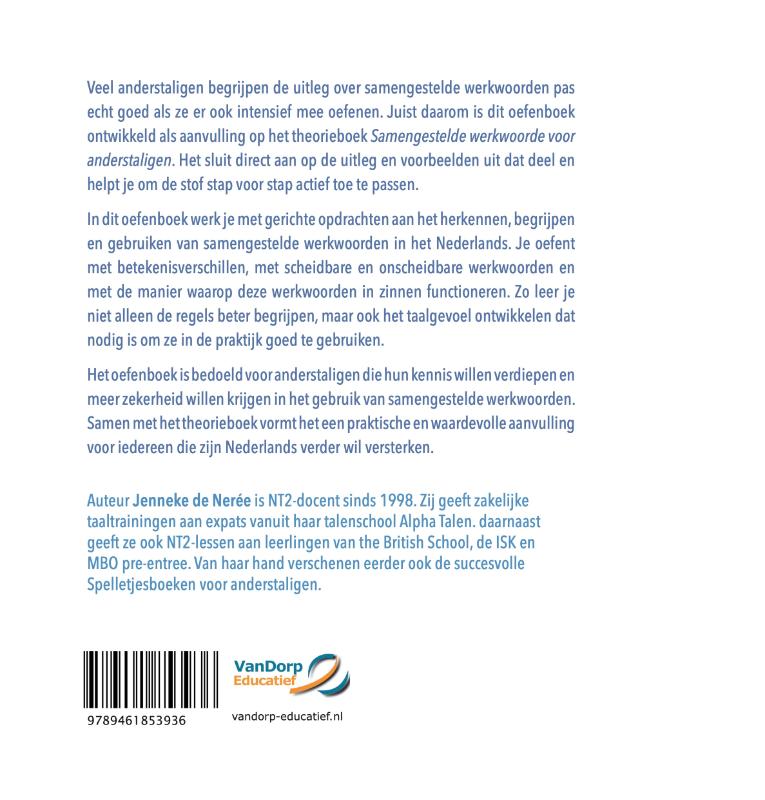 Achterkant van Oefenboek