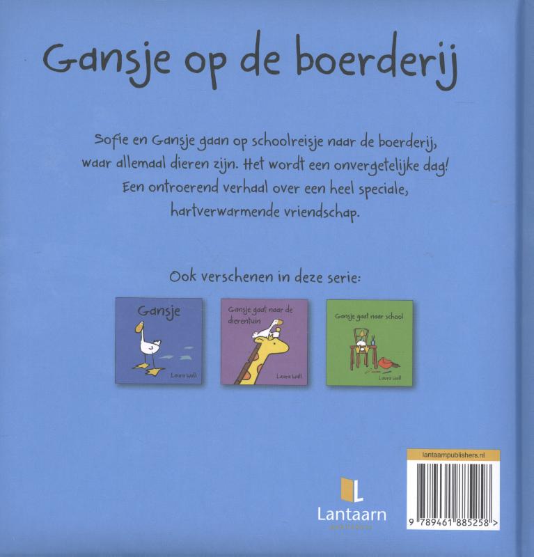 Achterkant van Gansjes op de boerderij