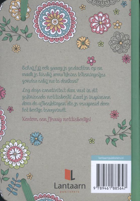 Achterkant van My notebook - Flowers