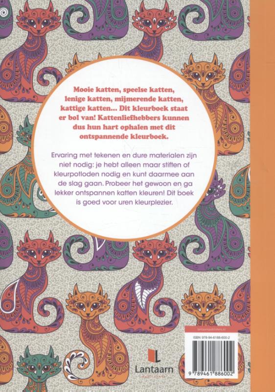 Achterkant van Het grote katten kleurboek