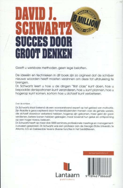 Achterkant van Succes door groot denken