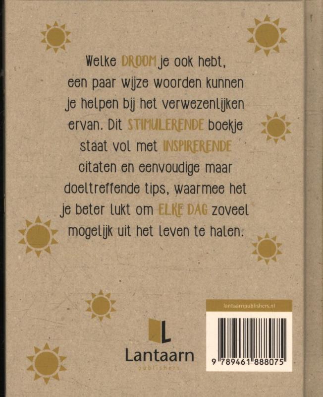 Achterkant van Het kleine boekje over inspiratie