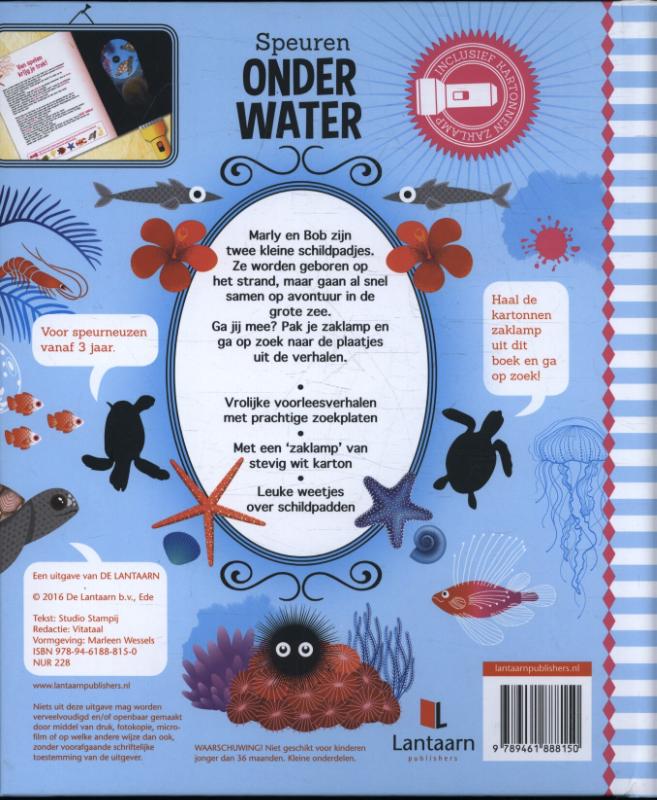 Achterkant van Speuren onder water