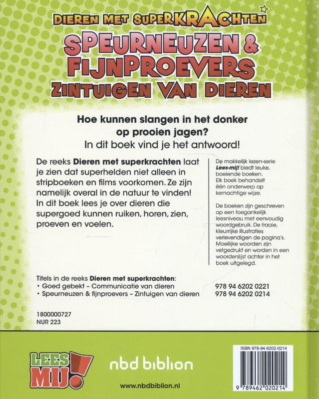 Achterkant van Speurneuzen & fijnproevers