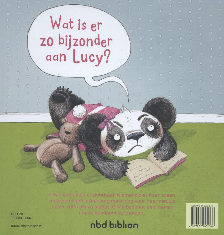 Achterkant van Onzichtbare Olivia