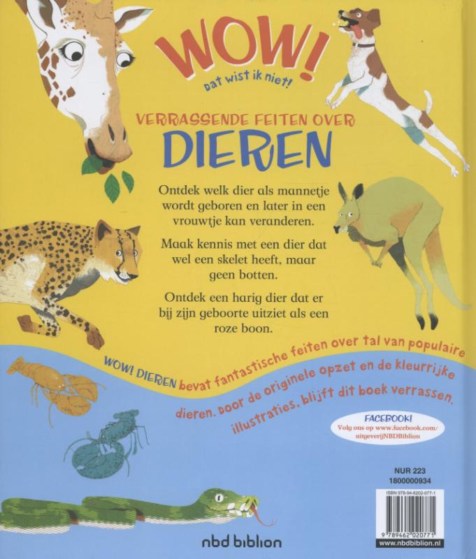 Achterkant van Verrassende feiten over dieren