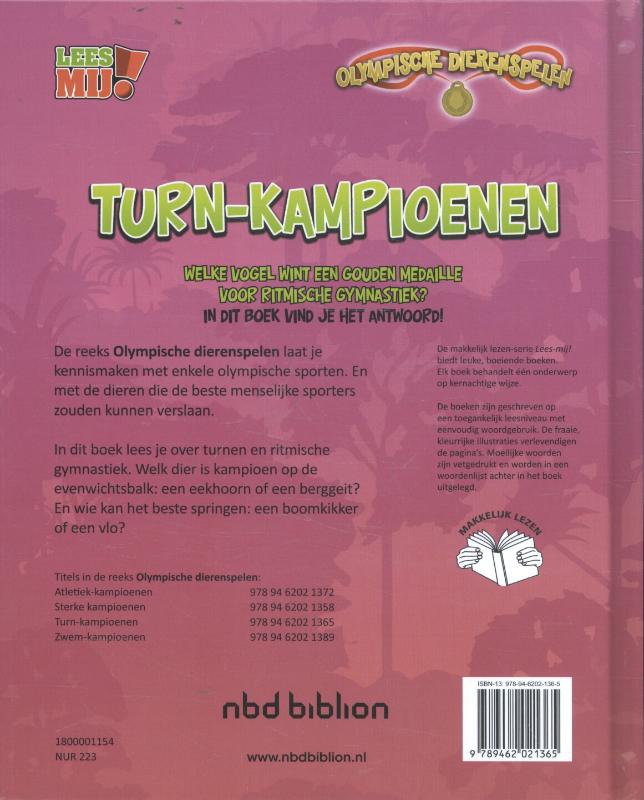 Achterkant van Turn-kampioenen