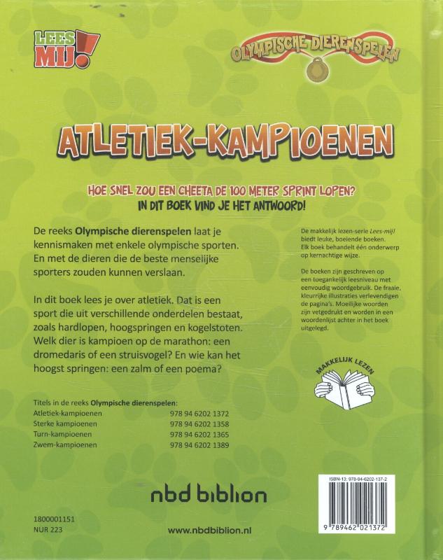 Achterkant van Atletiek-kampioenen
