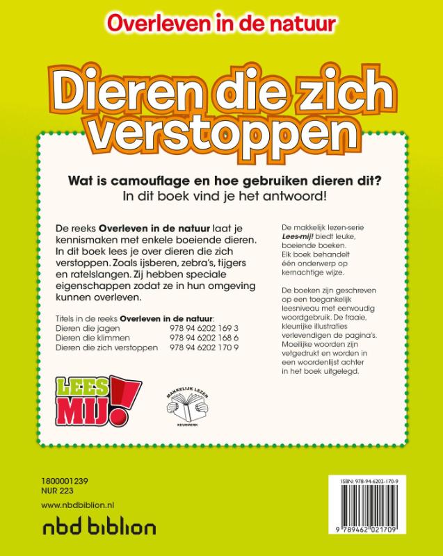 Achterkant van Dieren die zich verstoppen
