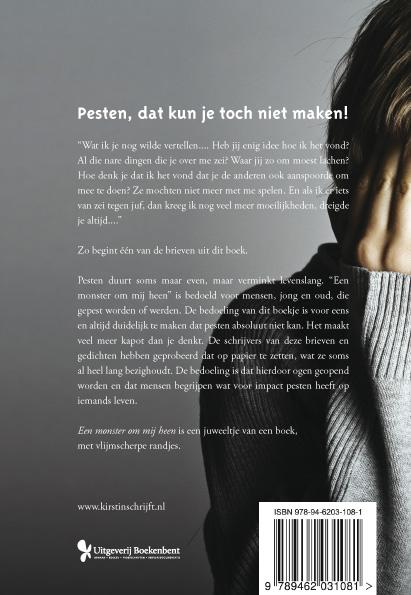 Achterkant van Een monster om mij heen