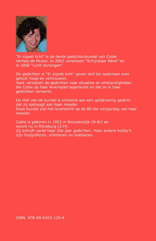 Achterkant van Er sijpelt licht