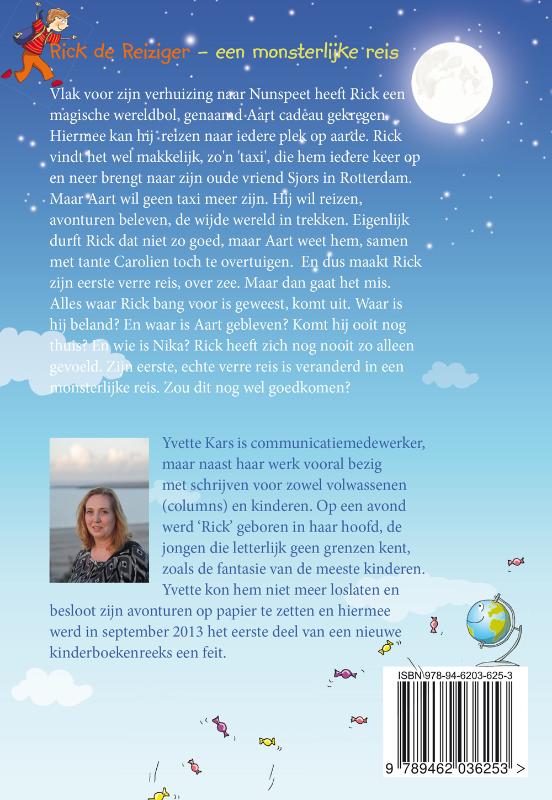 Achterkant van Rick de Reiziger