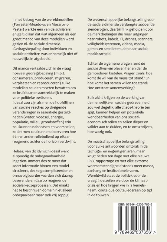 Achterkant van De sociale dimensie van de opwarming