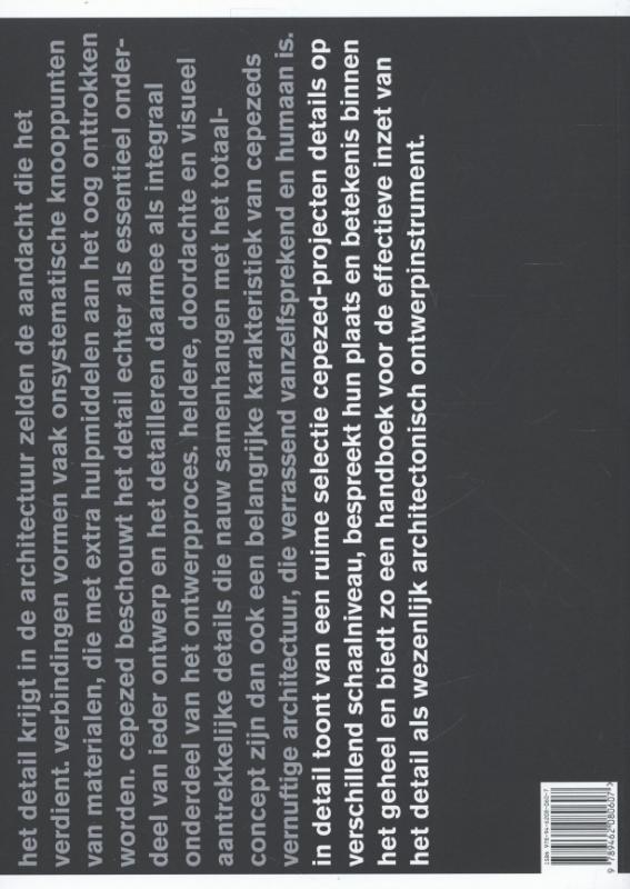 Achterkant van In detail