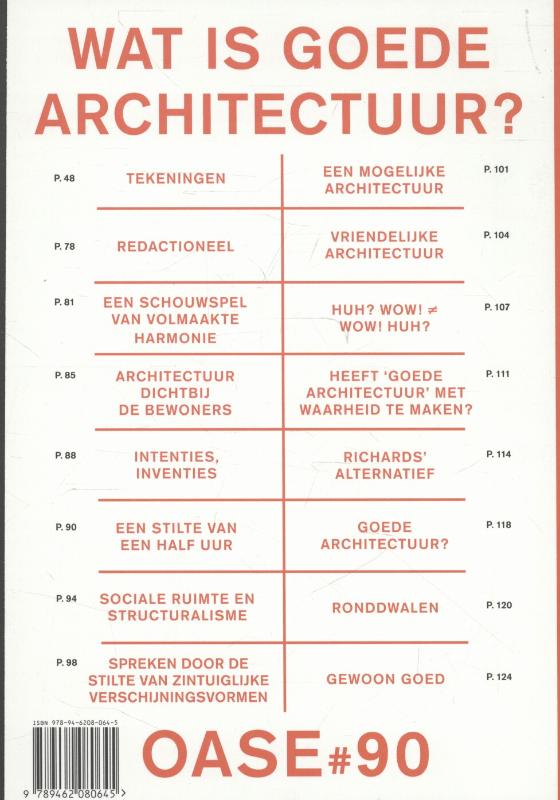 Achterkant van Wat is goede architectuur What is Good Architecture