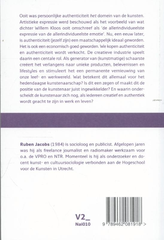 Achterkant van Iedereen een kunstenaar