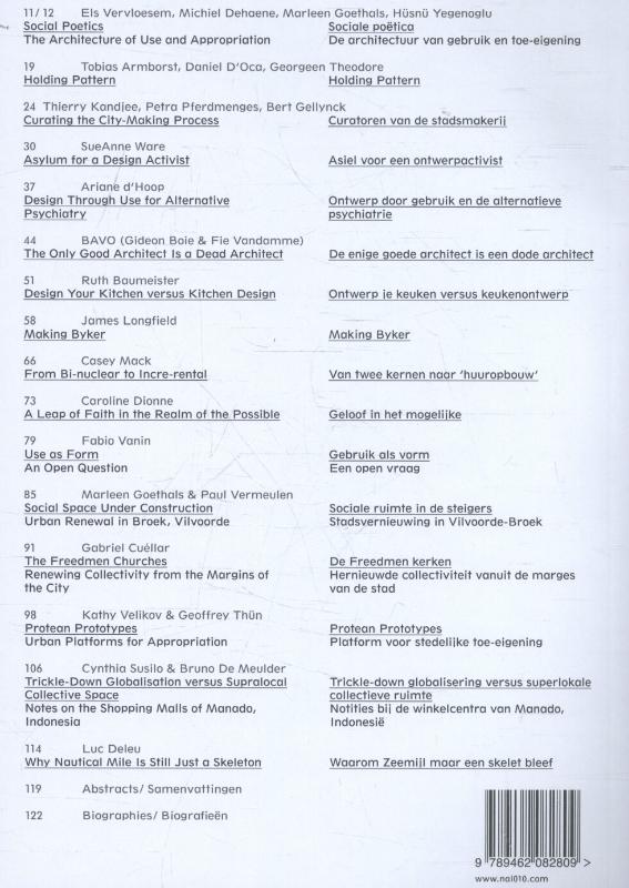 Achterkant van Sociale poëtica ; Social poetics