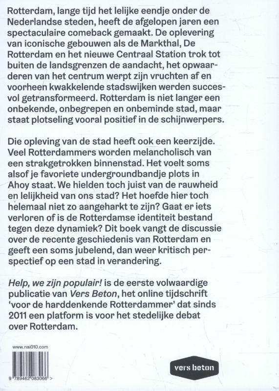 Achterkant van Help, we zijn populair!