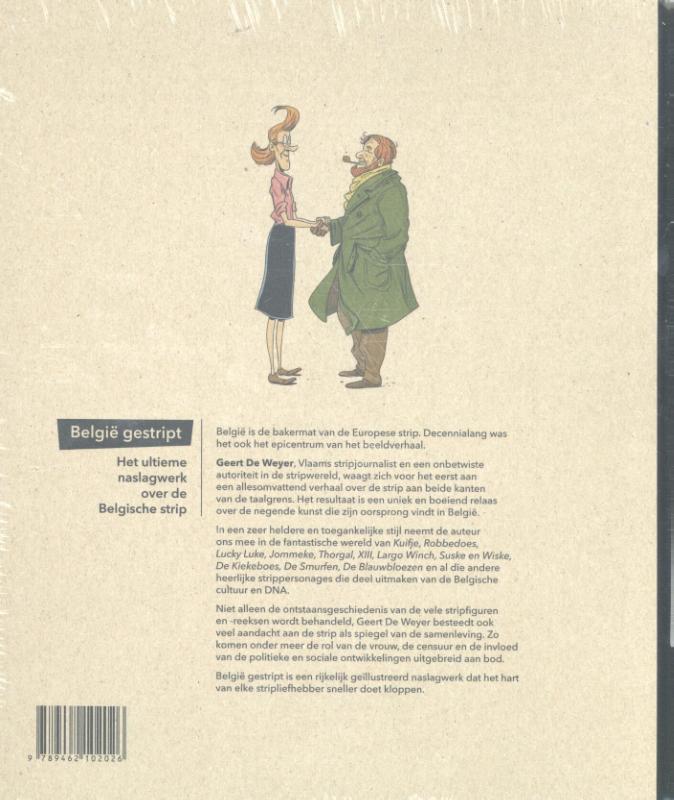 Achterkant van België gestript