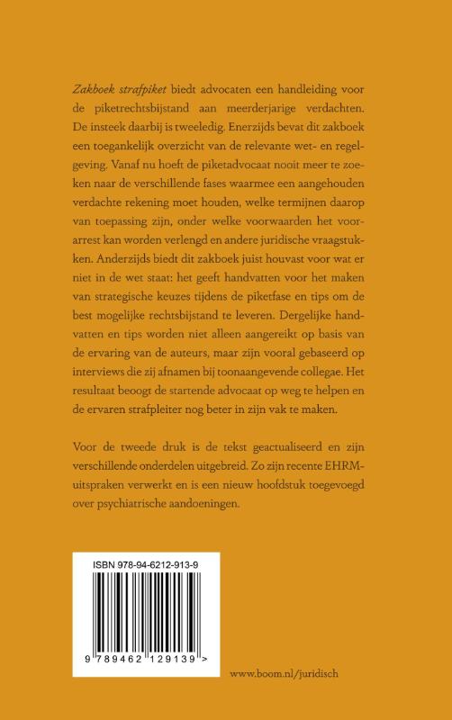 Achterkant van Zakboek strafpiket