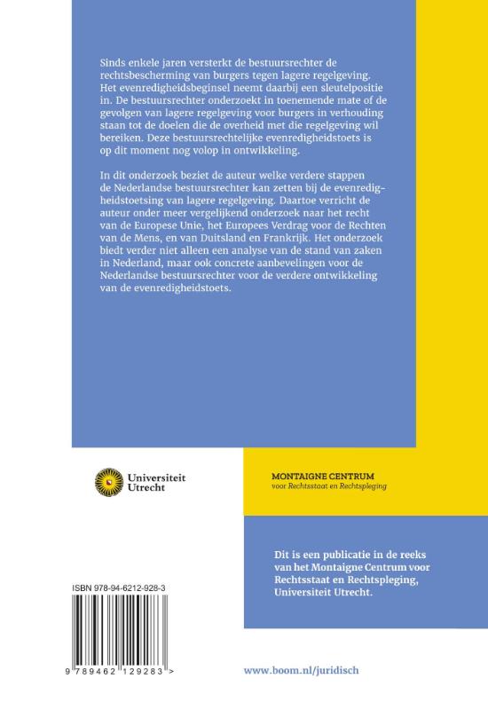 Achterkant van Indirecte toetsing door de bestuursrechter van algemeen verbindende voorschriften aan evenredigheid