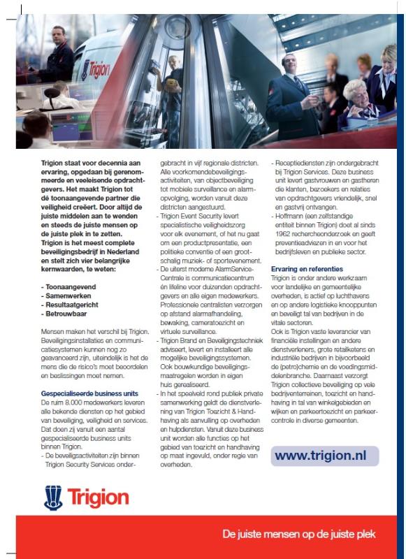 Achterkant van Beveiliging totaal 2013