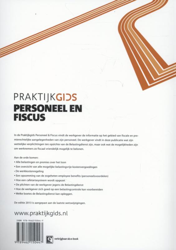 Achterkant van Praktijkgids personeel en fiscus