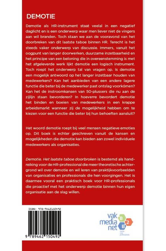 Achterkant van Demotie