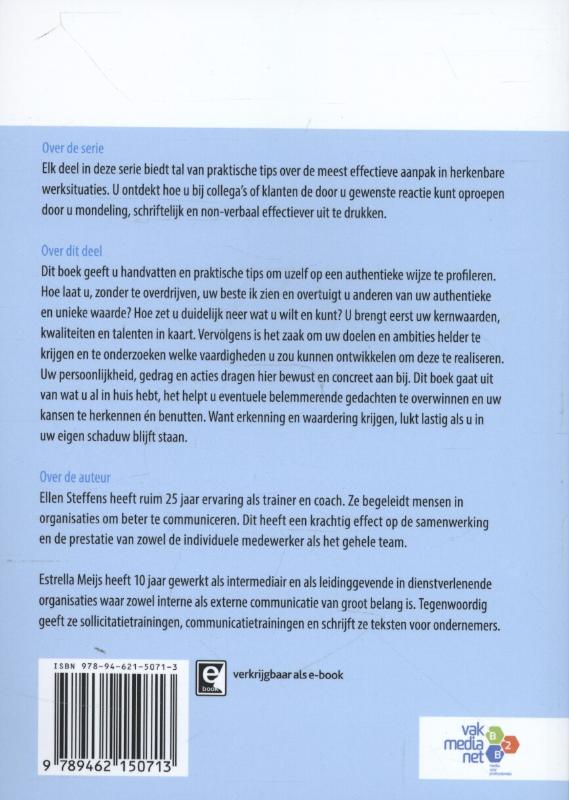 Achterkant van Profileren zo doet u dat