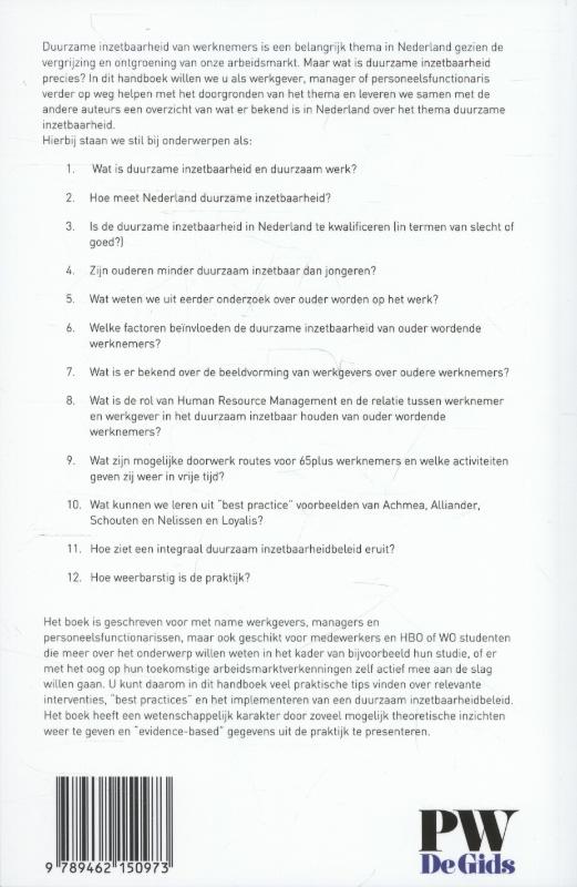 Achterkant van Een leven lang inzetbaar?