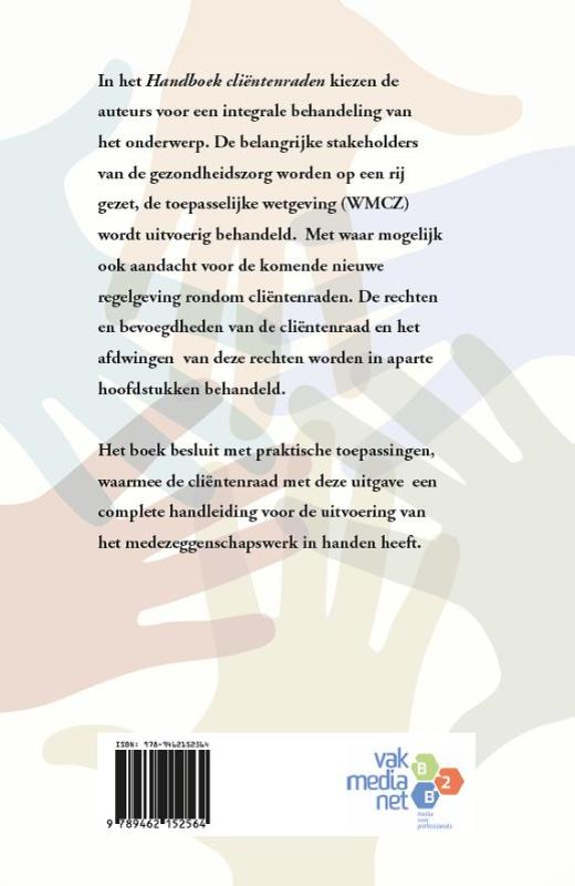 Achterkant van Handboek cliëntenraden