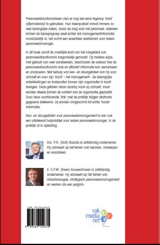 Achterkant van Ken- en stuurgetallen voor personeelsmanagement
