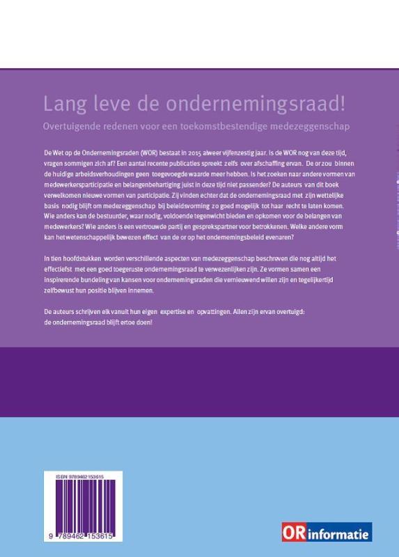 Achterkant van Lang leve de ondernemingsraad!