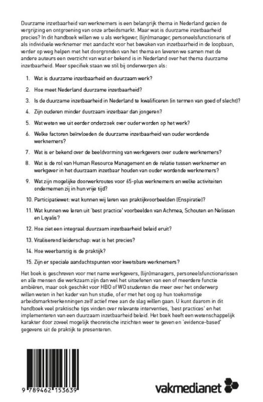 Achterkant van Een leven lang inzetbaar?