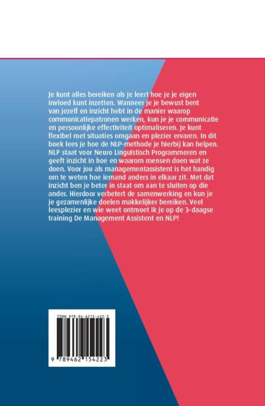 Achterkant van De managementassistent en NLP